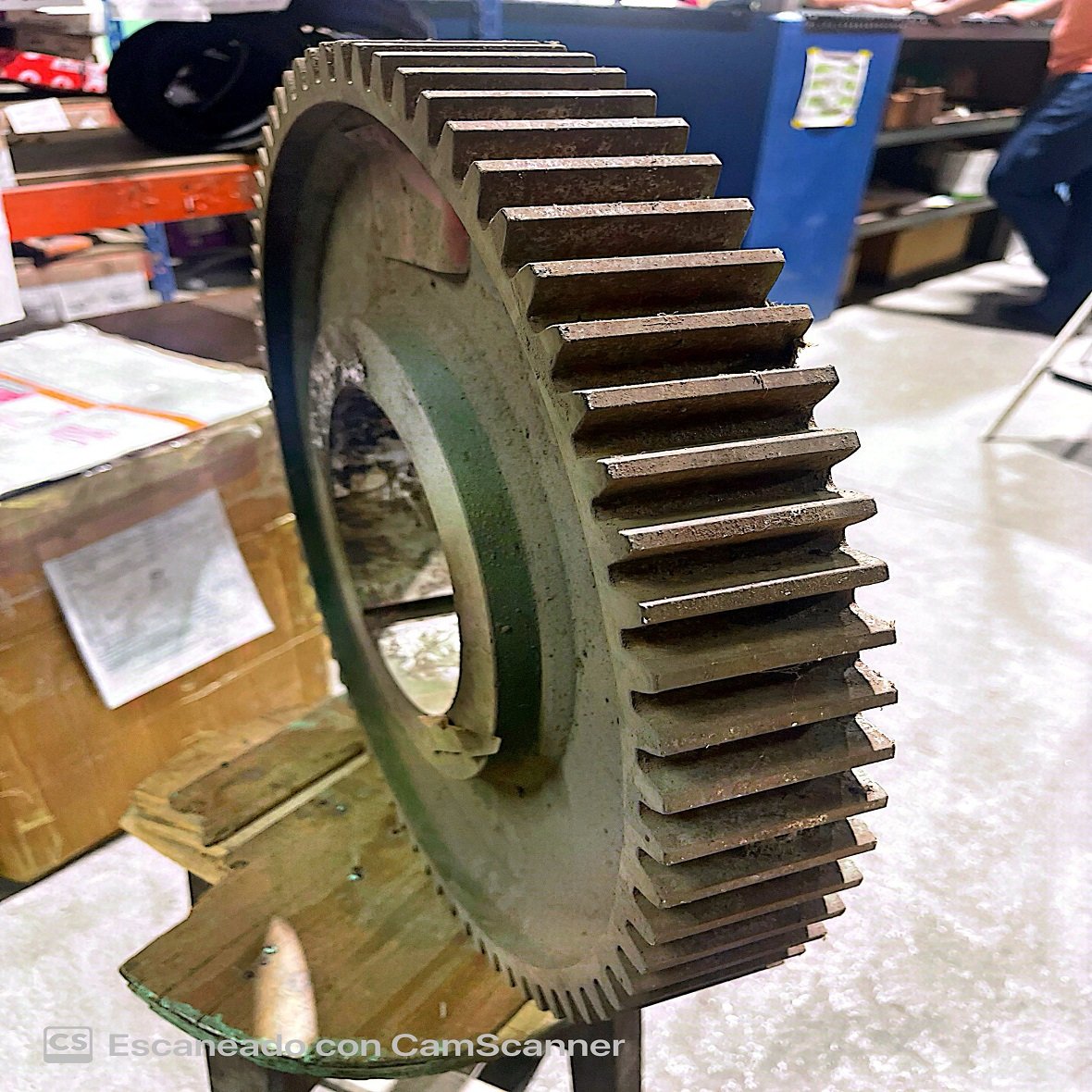 Engranaje de acero de 2.1/2@ de acho x 18.1 