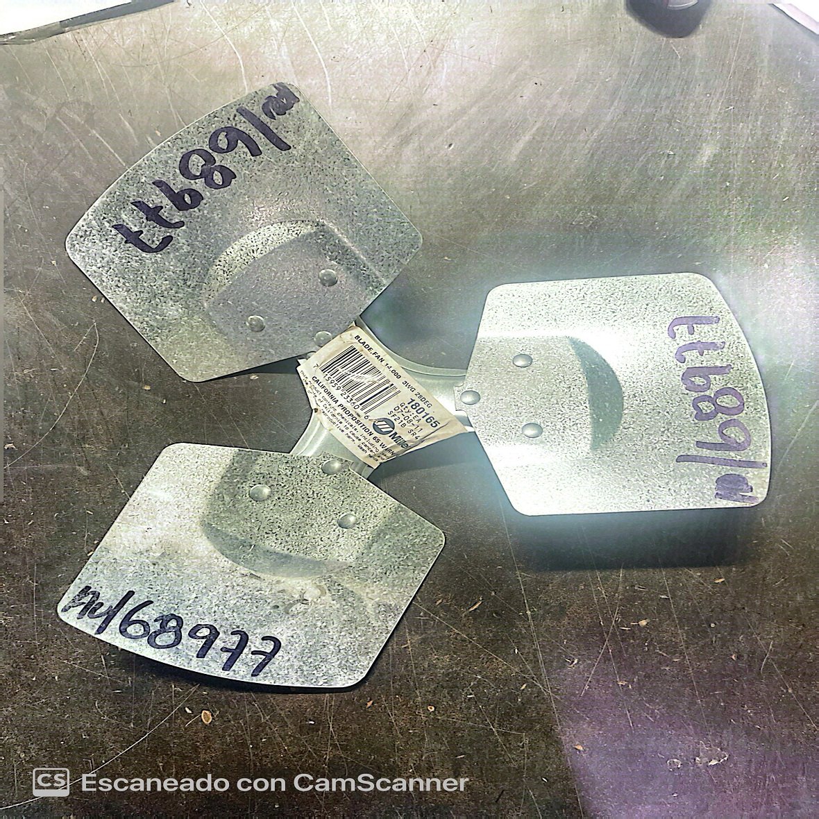 Blade fan 14,000 3WG 23 deg.